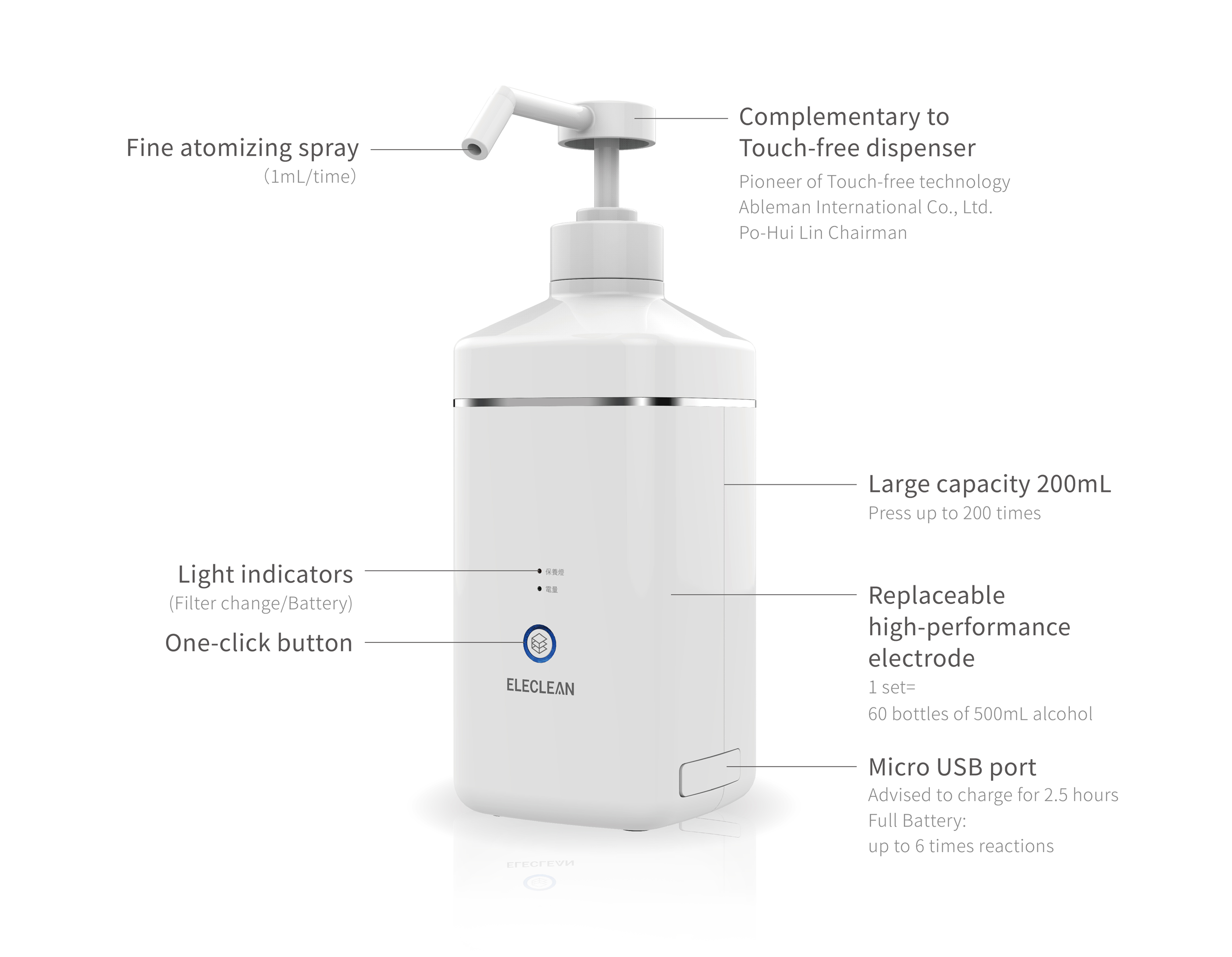 ELE International - Plastic Dispensing Bottle - 500 ml Capacity